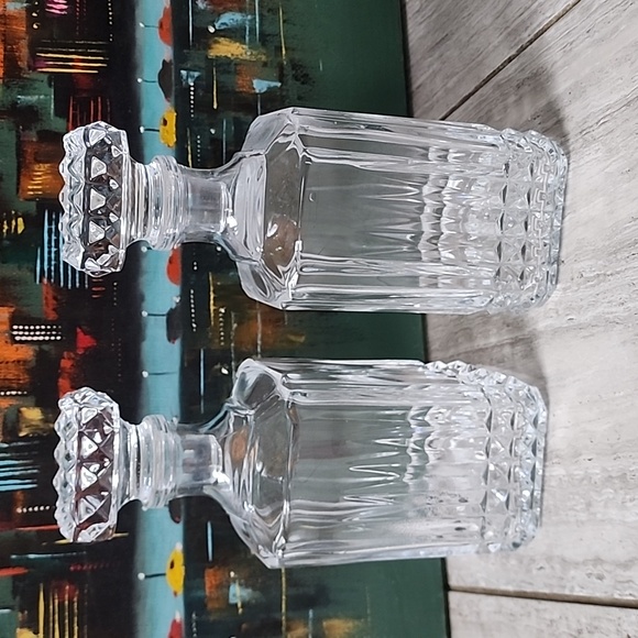 mid Century crystal Decanters Dining Mid Century Lead Crystal